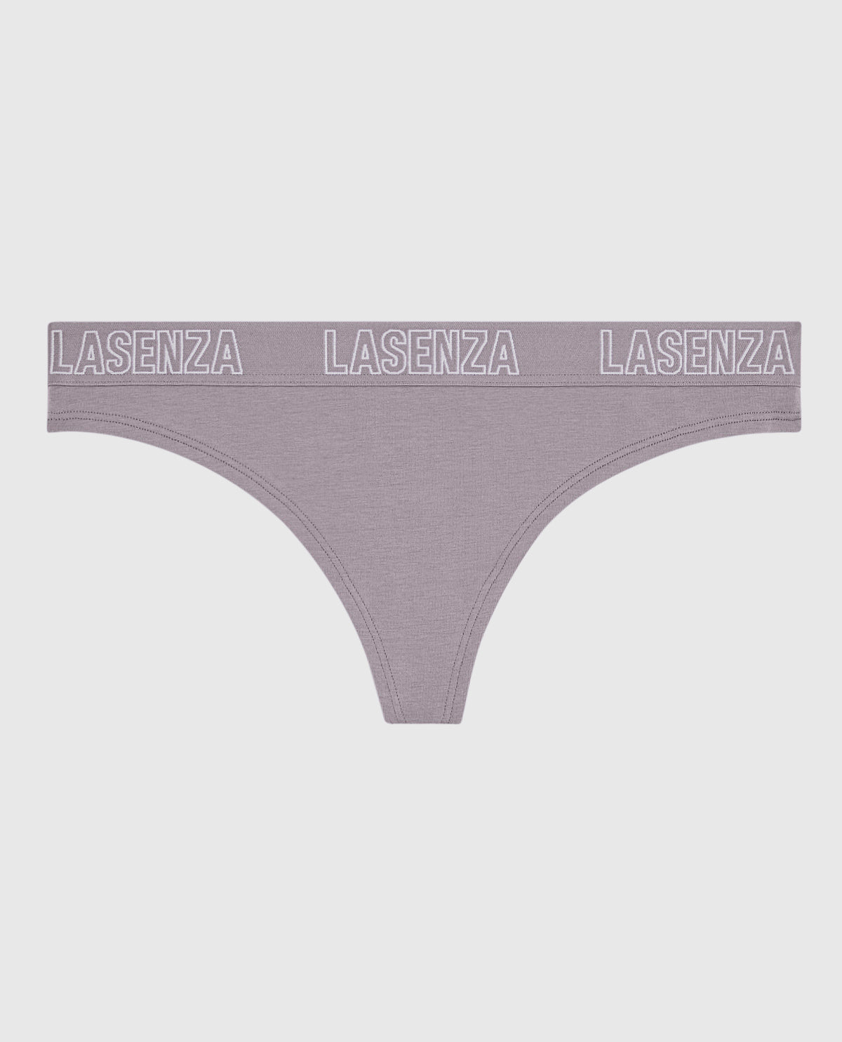 Smooth Thong Panty with Logo Band