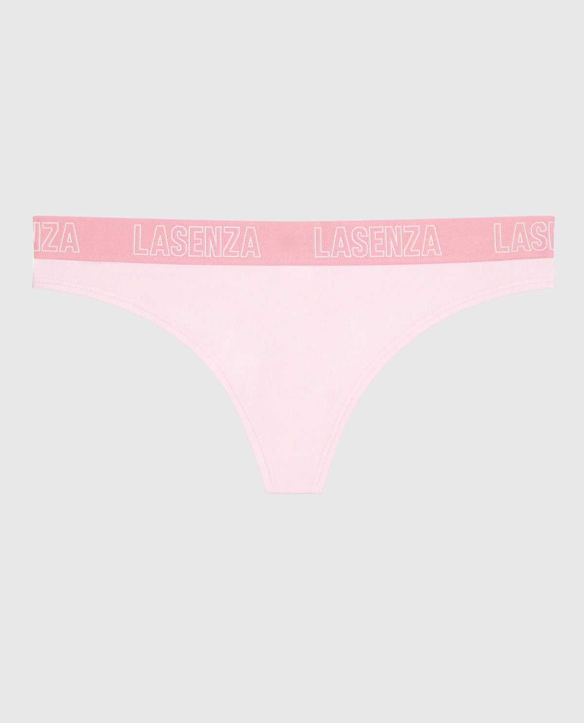 Thong Panty with Logo in Pink