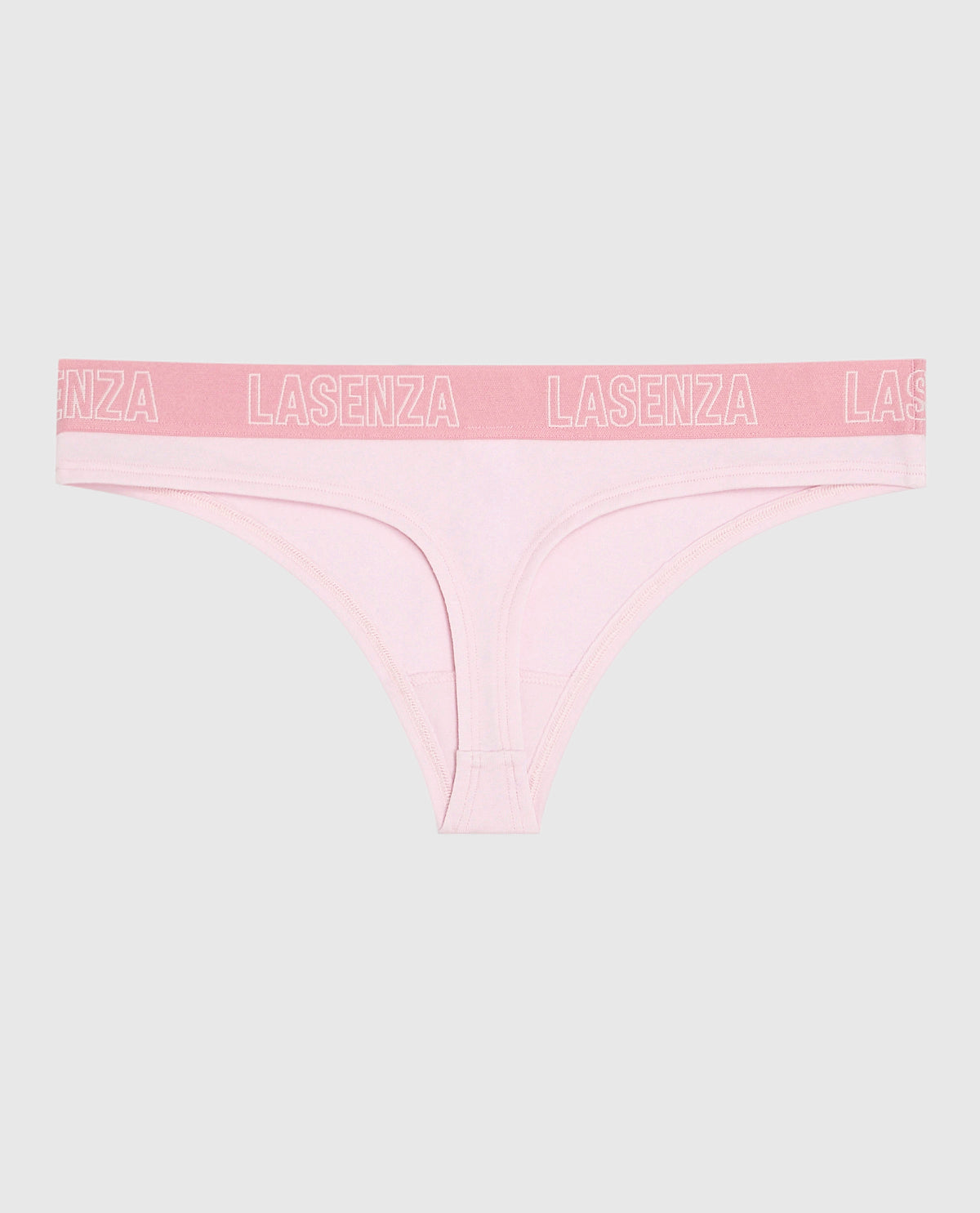 Thong Panty with Logo in Pink