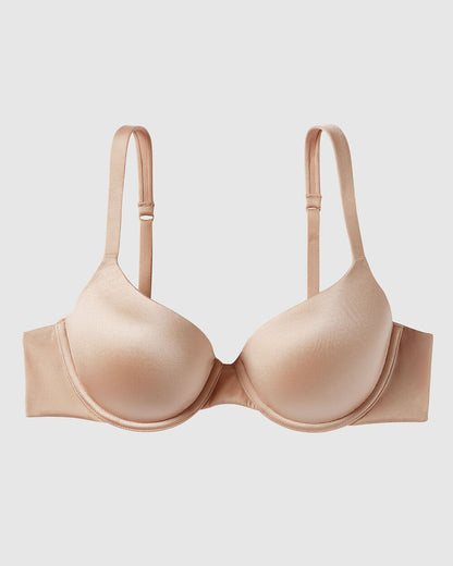 Lightly Lined Full Coverage Bra in Rosetan