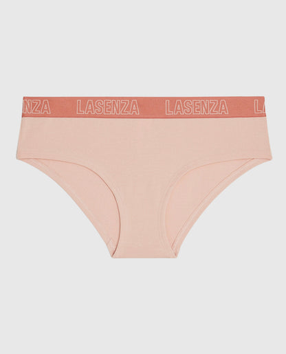 Hipster Panty with Logo in Peaceful Peach