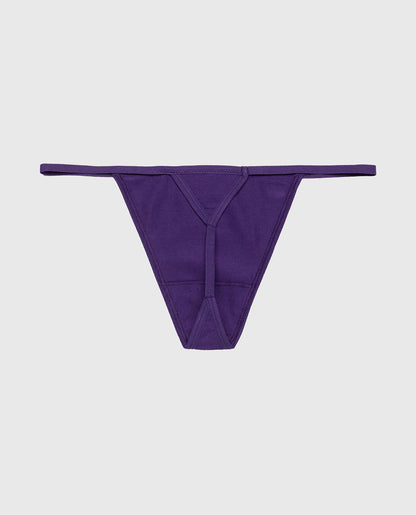 Cotton G-String Panty in Petunia Purple