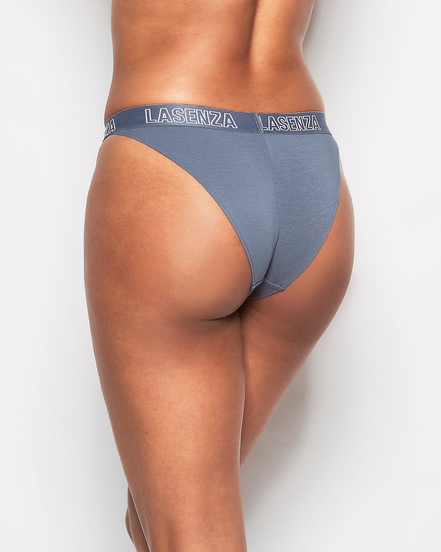 High Leg Cheeky Logo Panty in Stormy Weather