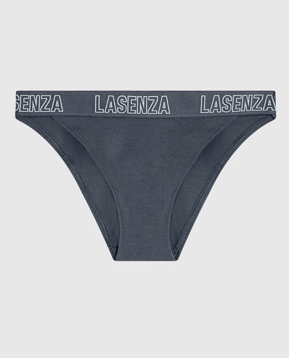 High Leg Cheeky Logo Panty in Stormy Weather