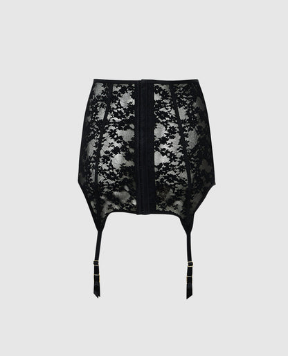 High Waist Garter Skirt