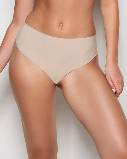 No Show Invisible High Waist Thong Panty