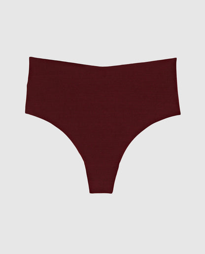 No Show Invisible High Waist Thong Panty