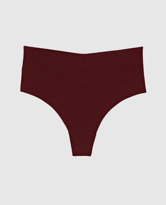 No Show Invisible High Waist Thong Panty
