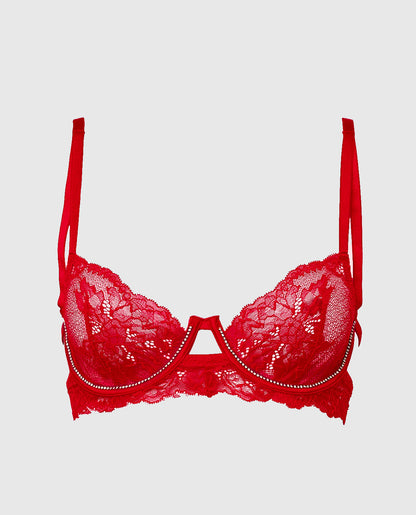 Unlined Balconette Lace Bra
