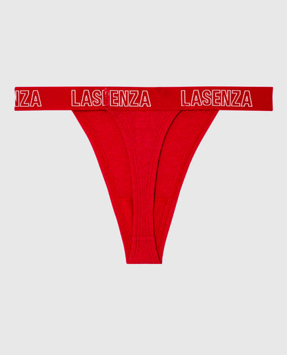 Thong Panty with Logo Band