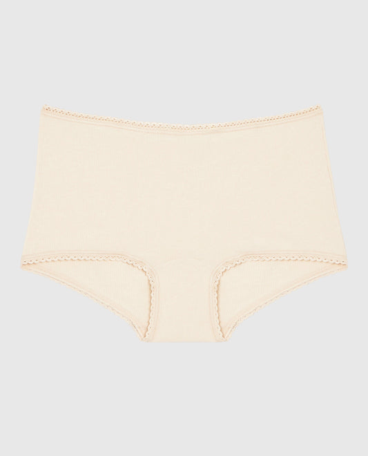Boyshort Panty with Picot Trim