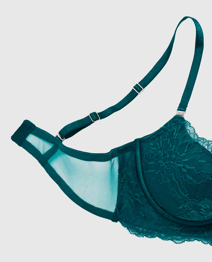 Push Up Bra with Allover Lace