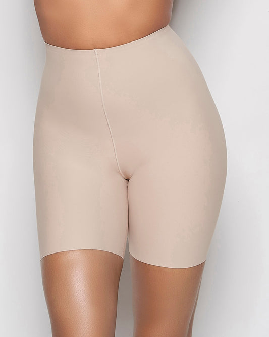 High Waist Smoothing Short in Rosetan