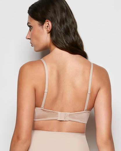 Strapless Push Up Bra in Rosetan