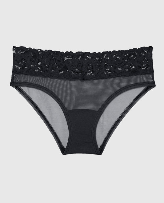 V-Waist Mesh Hipster Panty