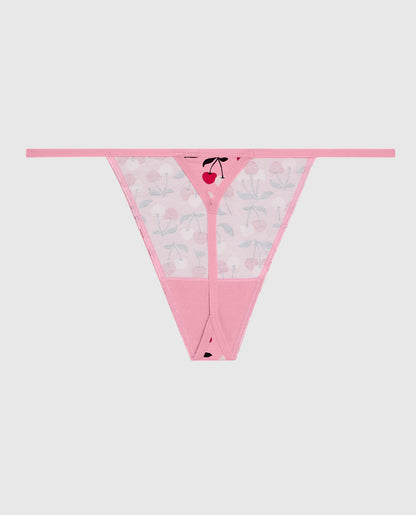 Cotton G-String Panty in Cherry On Top