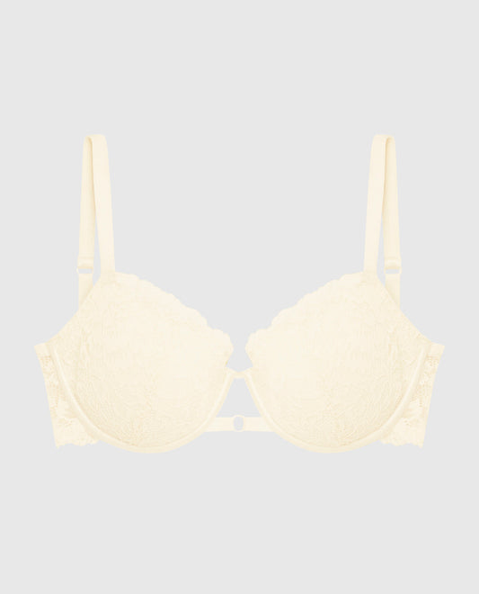 Lightly Lined Balconette Bra with Allover Lace