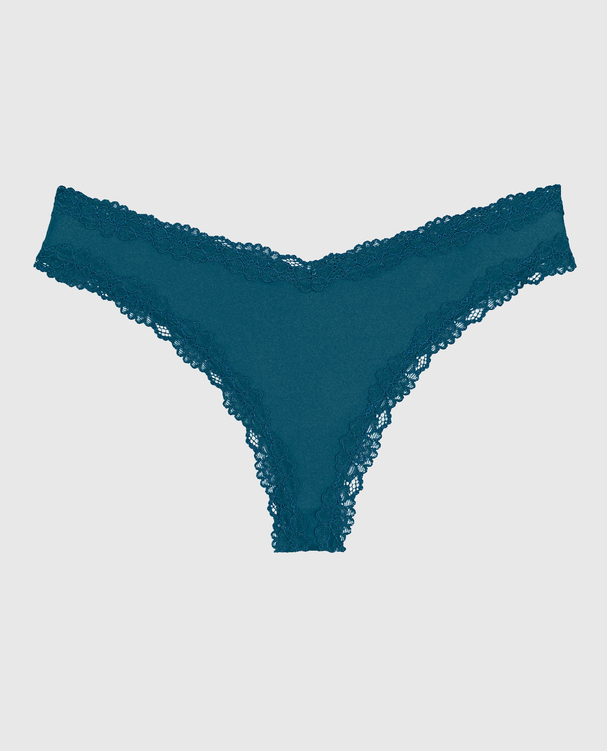 Lace Trim Thong Panty