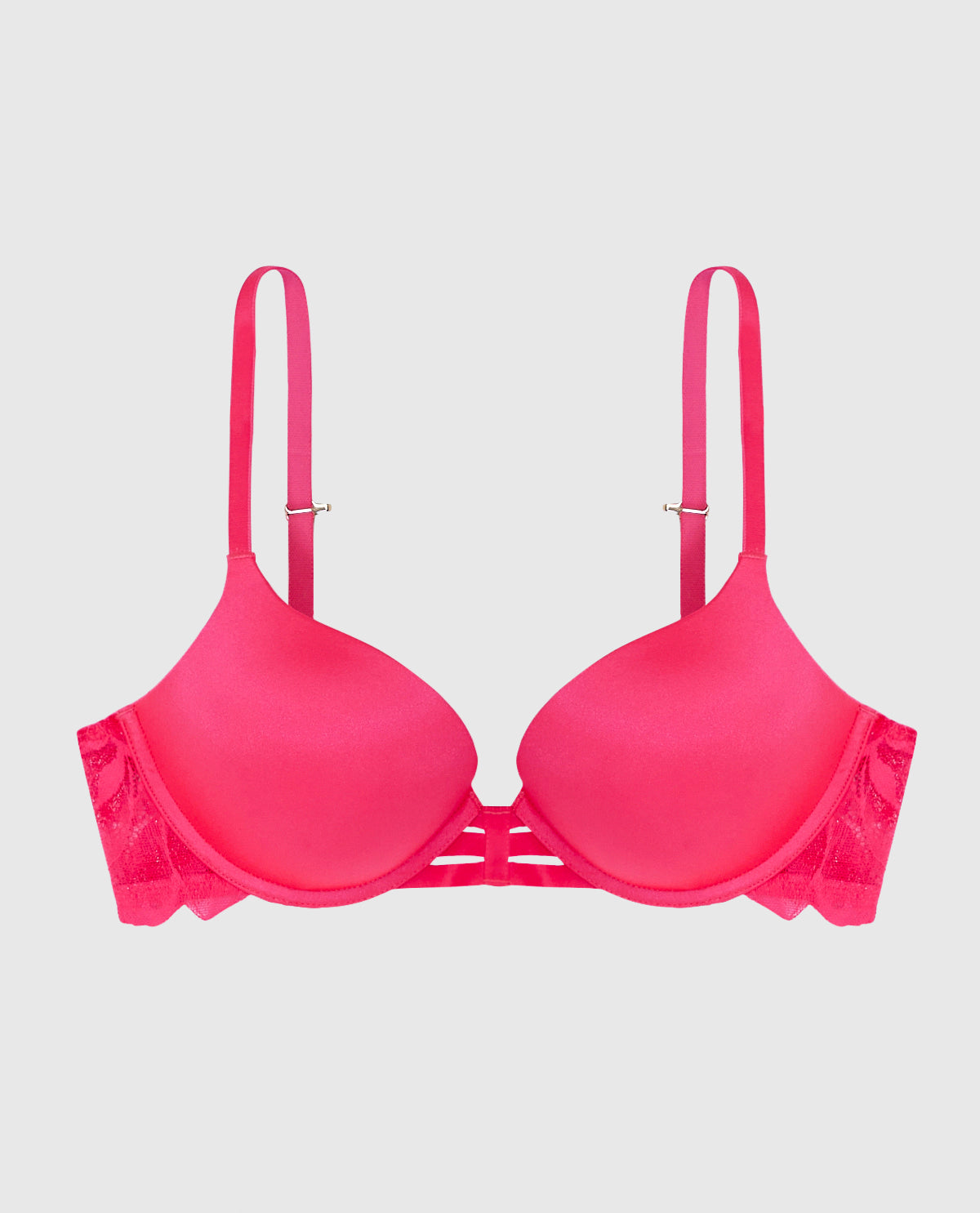 Up 2 Cup Push Up Bra with Lace Wing