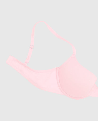 Smooth Lightly Lined Demi Bra in Pink-A-Boo