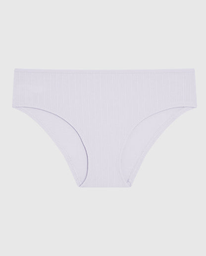 Ribbed Hipster Panty in Lavender Cake