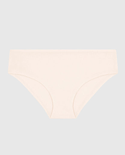 Ribbed Hipster Panty in Ivory Dawn