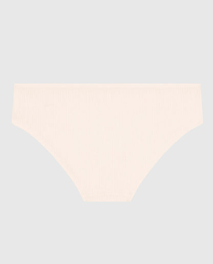Ribbed Hipster Panty in Ivory Dawn