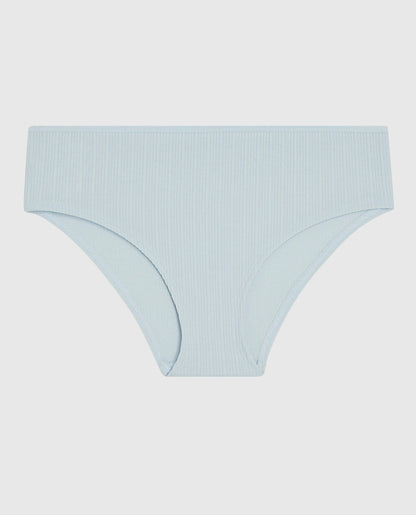 Ribbed Hipster Panty in Vista Blue