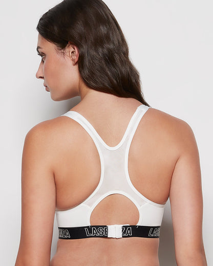 Medium Impact Sports Bra in Ivory
