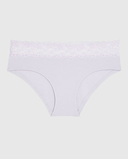Hipster Panty with Lace in Lavender Cake