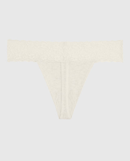 Everyday Thong Panty with Lace Trim