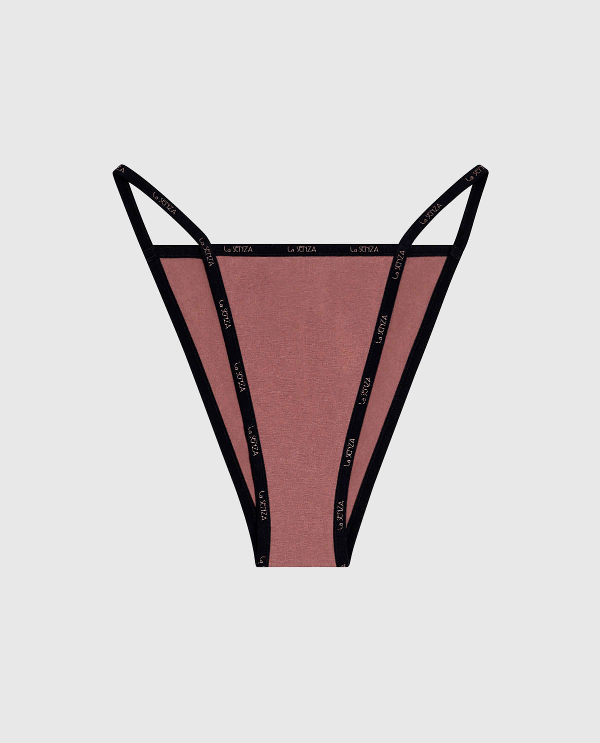 Cheeky Panty with Logo Trim in Dusty Cedar