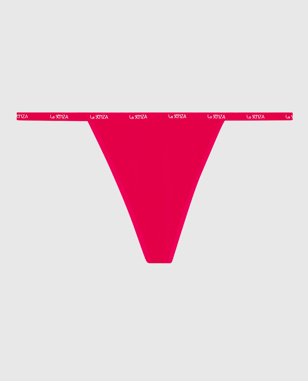 G-String Panty with Logo Trim in Cosmo Red