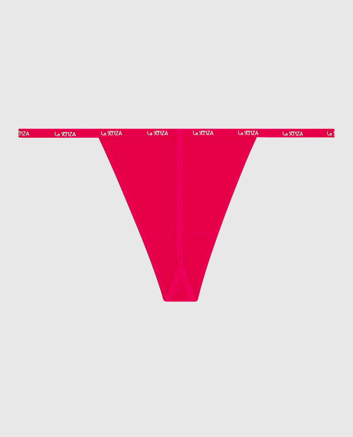 G-String Panty with Logo Trim in Cosmo Red