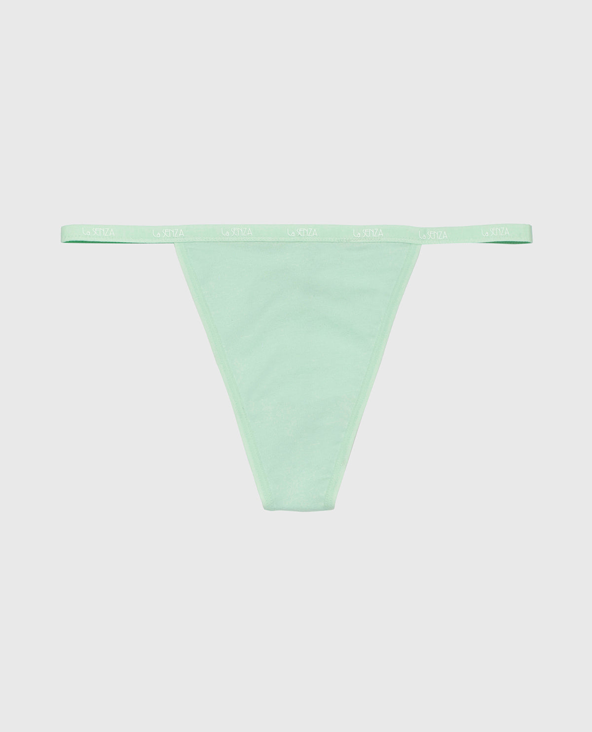 G-Sring Panty with Logo Trim in Mist Green