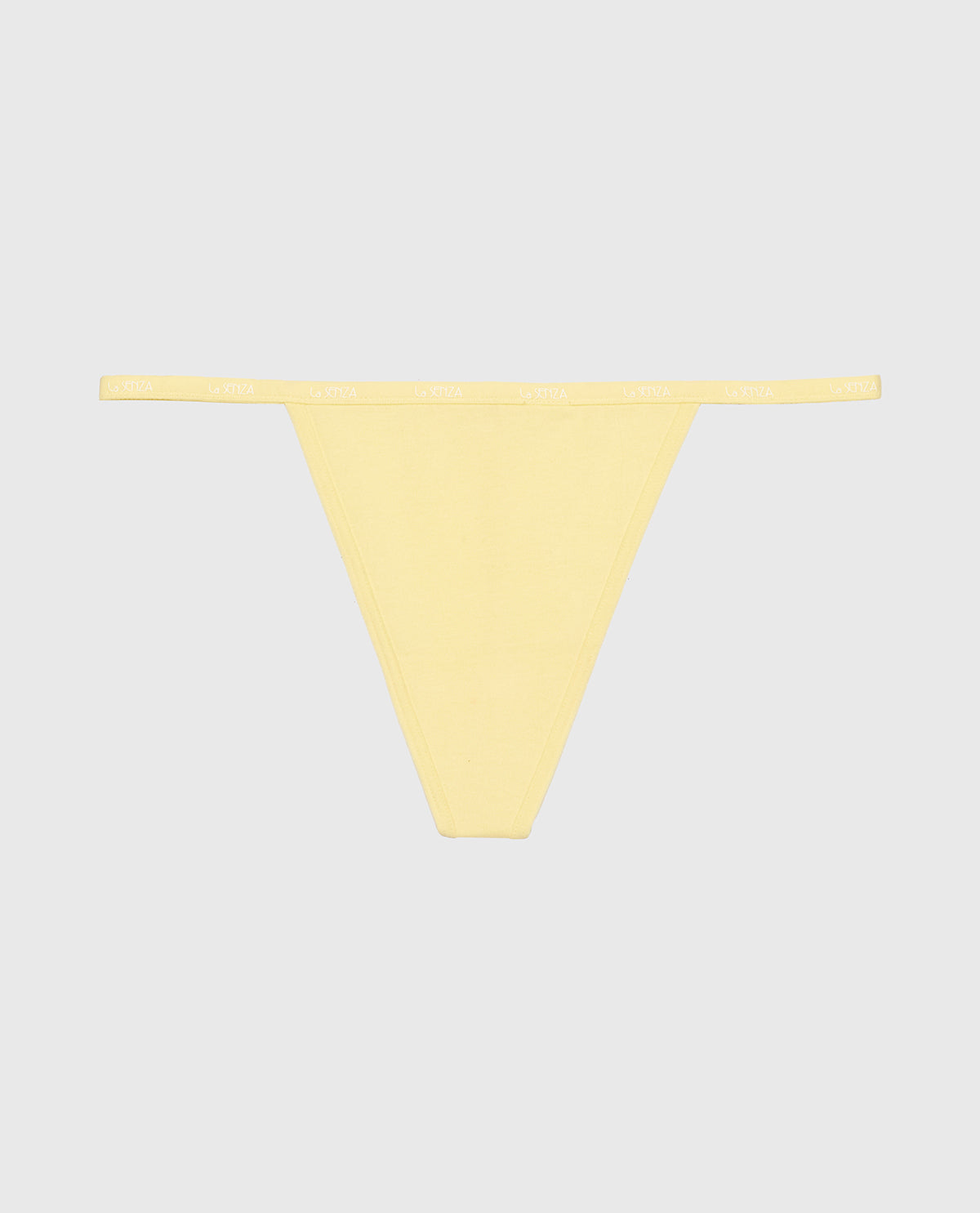 G-Sring Panty with Logo Trim in Mellow Yellow