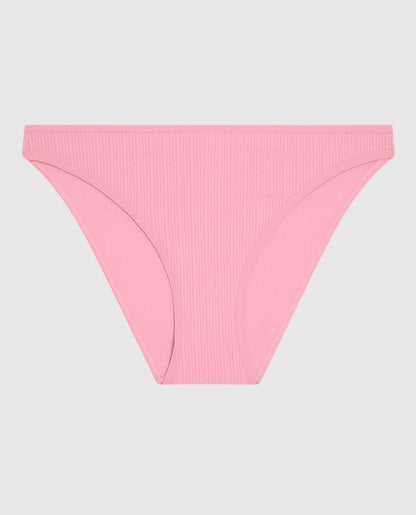 Ribbed Bikini Panty in Make Me Blush