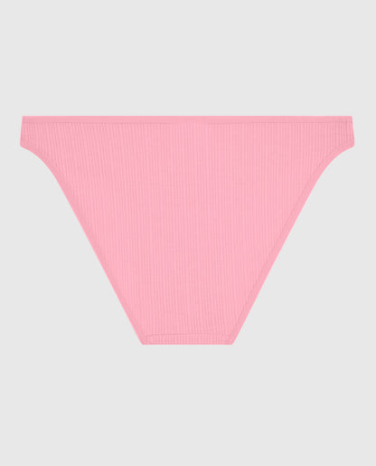 Ribbed Bikini Panty in Make Me Blush