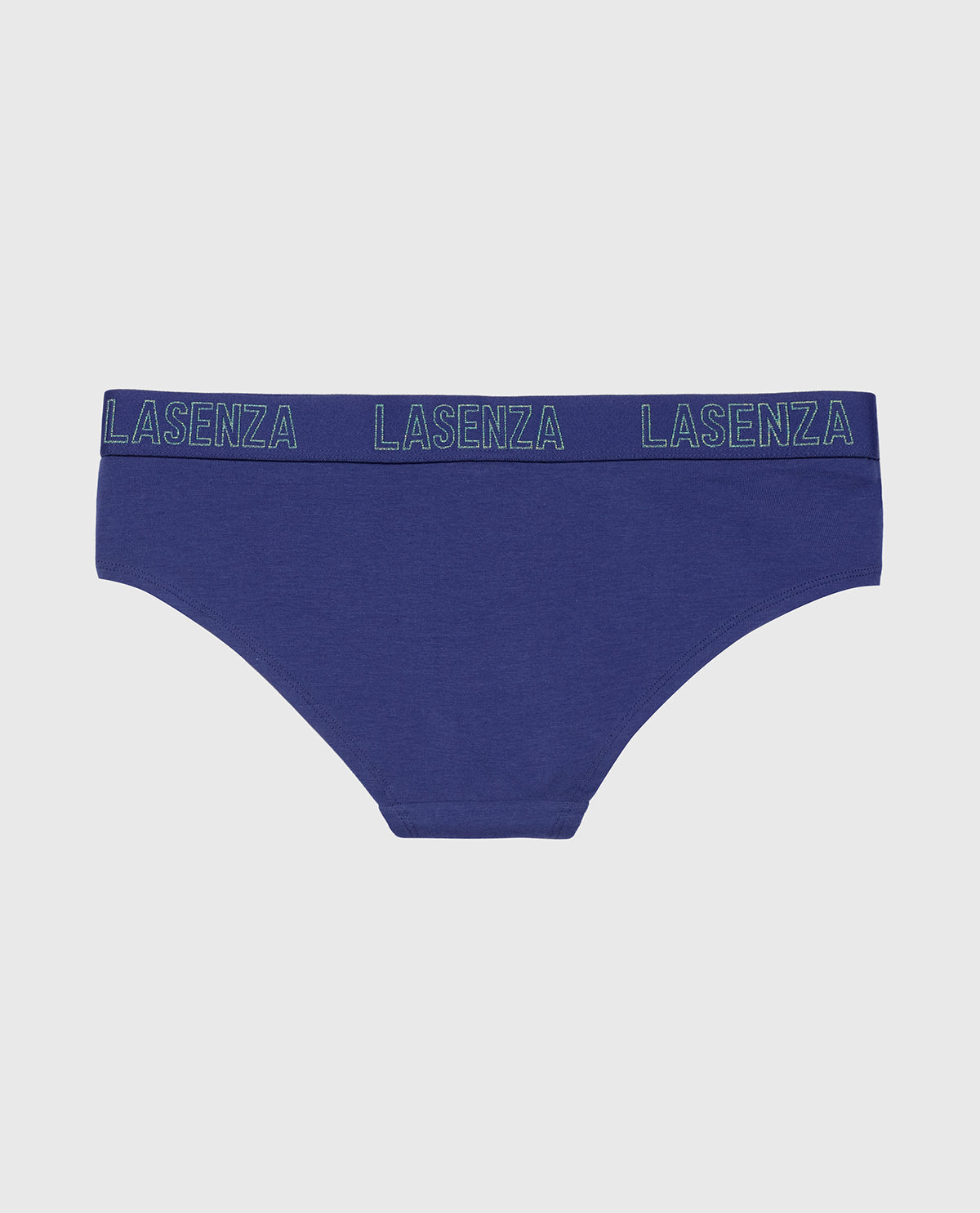 Hipster Panty with Logo Band in Dusk Blue