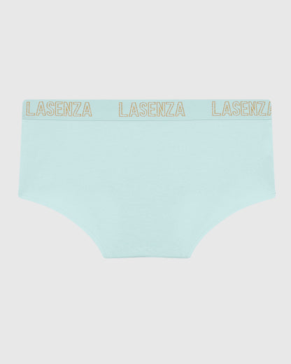 Boyshort Panty with Logo Band in Vista Blue