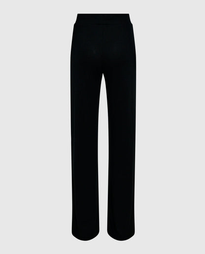 Pajama Pant with Logo Drawstring in Smoulder Black