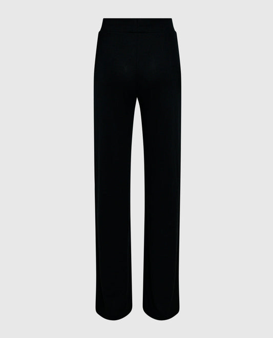 Pajama Pant with Logo Drawstring in Smoulder Black