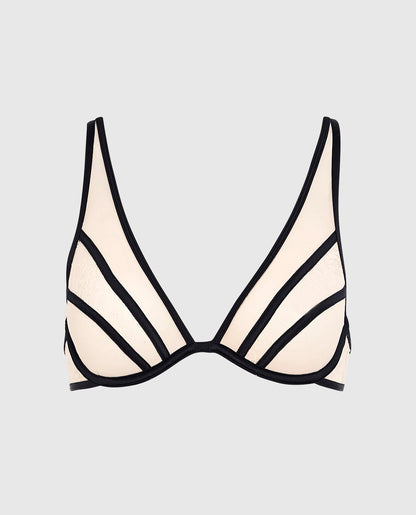 Unlined Lace Bra in Ivory Dawn