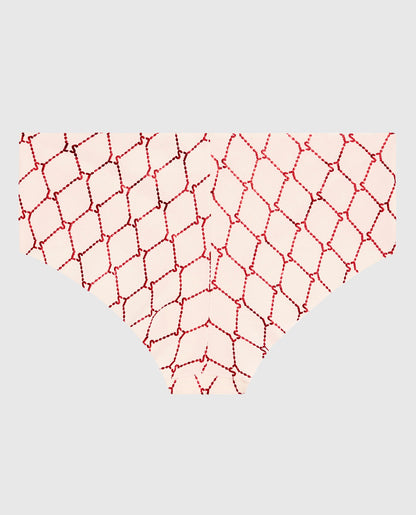 No Show Cheeky Panty in Foiled LaSenza Fishnet