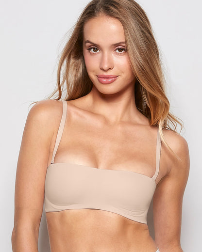 Strapless Wireless Bra in Rosetan