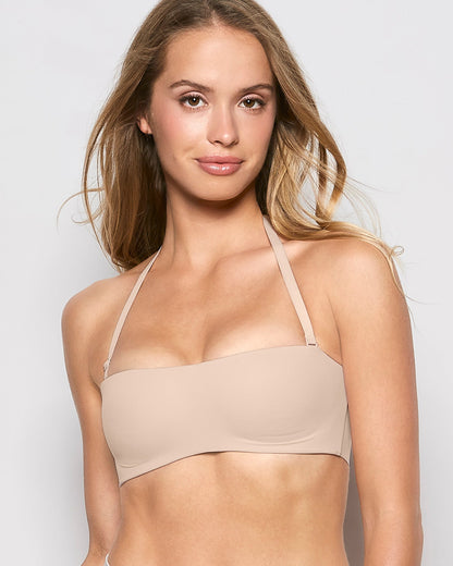 Strapless Wireless Bra in Rosetan
