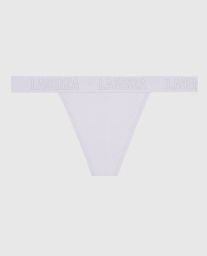 G-String Logo Panty in Lavender Cake