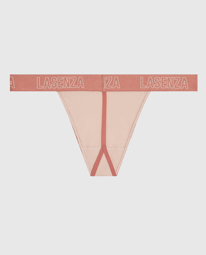 G-String Logo Panty in Peaceful Peach