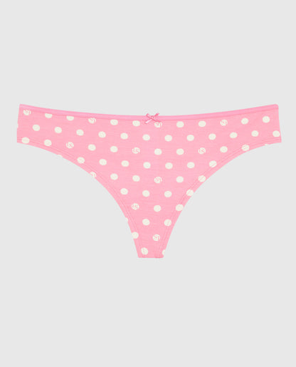 Thong Panty with Bow in LS Dot