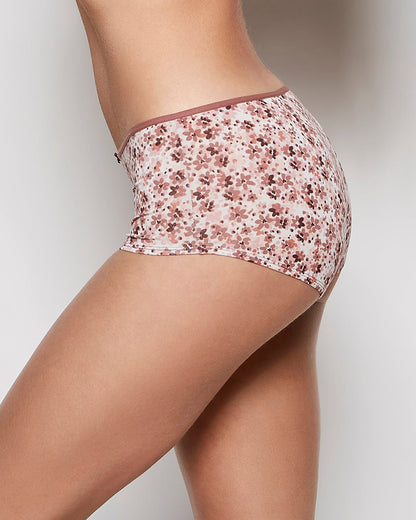 Boyshort Panty with Bow in Spring Floral